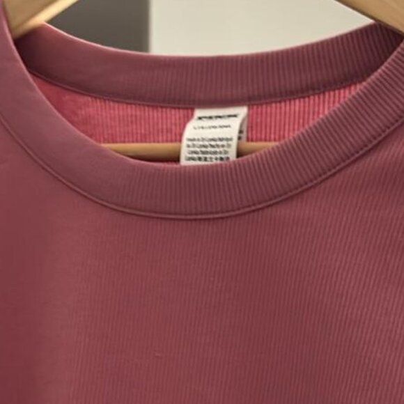 Pink Victoria's Secret Ribbed Long Sleeve Cropped Top - Picture 3 of 8